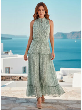 SHONA JOY Aurore Sleeveless Midi - Green Size 8